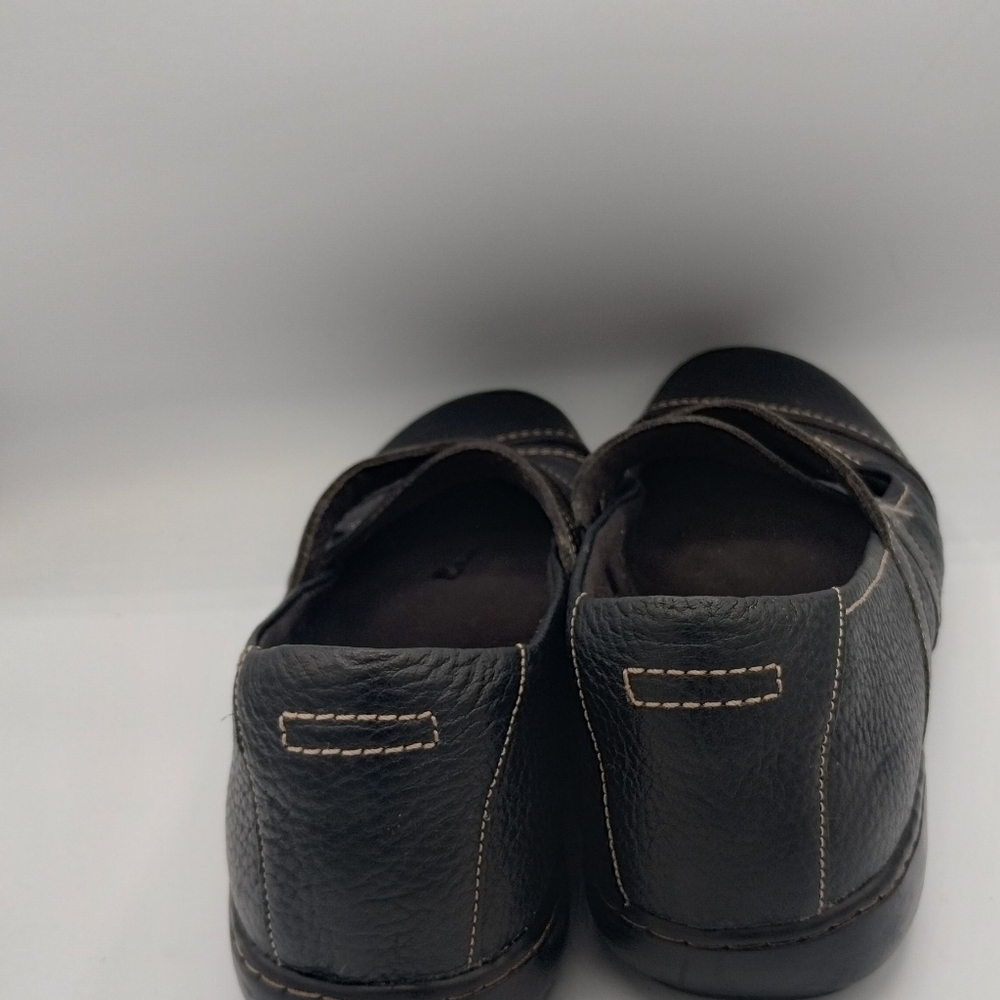 Clarks bendables, women's black flats, size 11 M - Picture 4 of 12